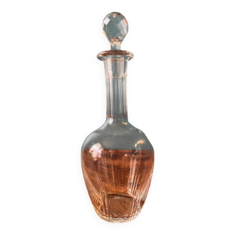 Carafe en liqueur en cristal gravé