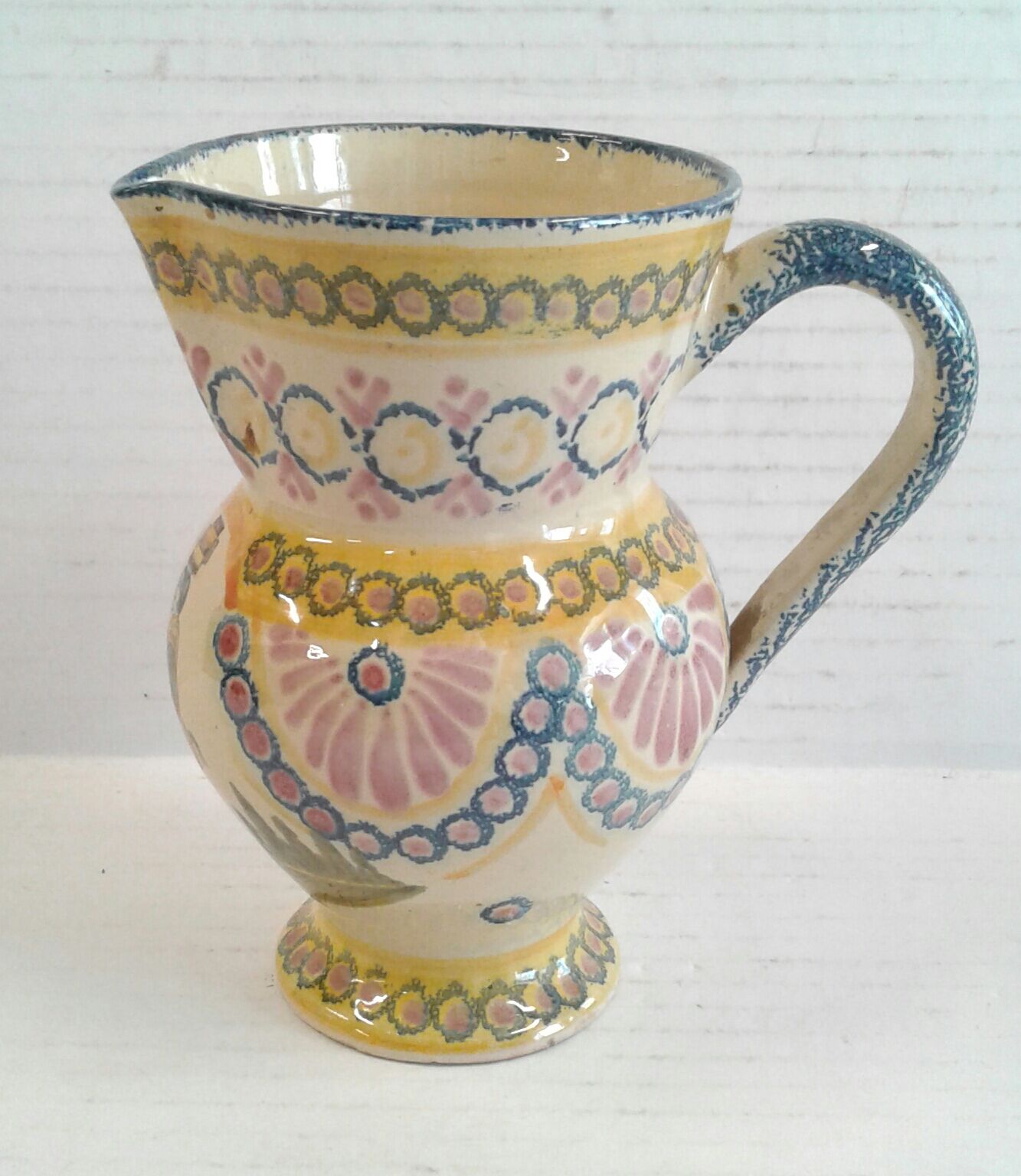 Vintage Arcachon earthenware pitcher