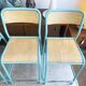 Set of 5 vintage high school/laboratory stools – 1980