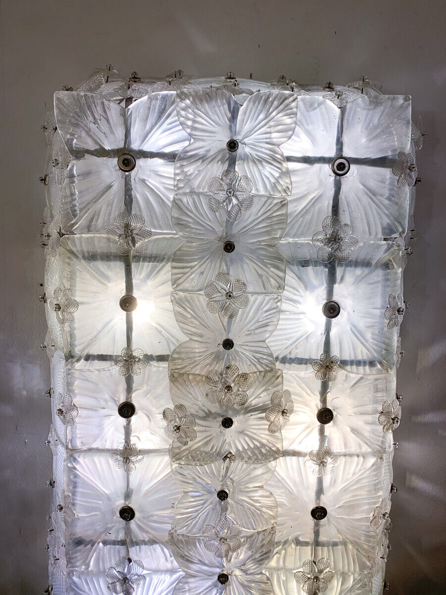 Mid-Century Modern Murano Glass Wall Lights, Italy, 1950s