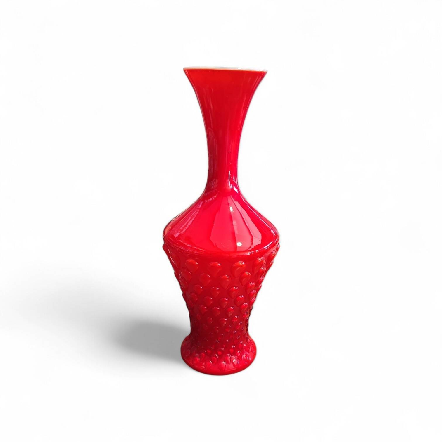 Large Italian glass vase Empoli