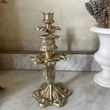 Old gilded bronze candlestick