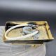 Vintage shell wall light in pink pressed glass and gold steel
