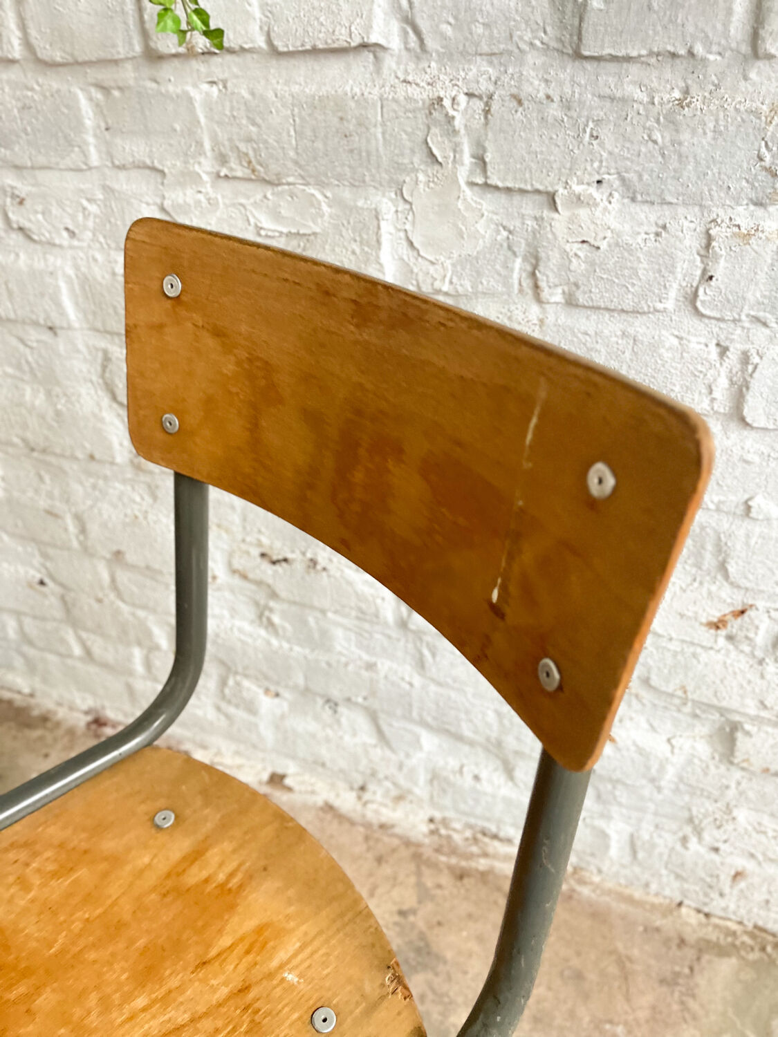 Pair of Mullca school chairs adult size