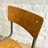 Pair of Mullca school chairs adult size