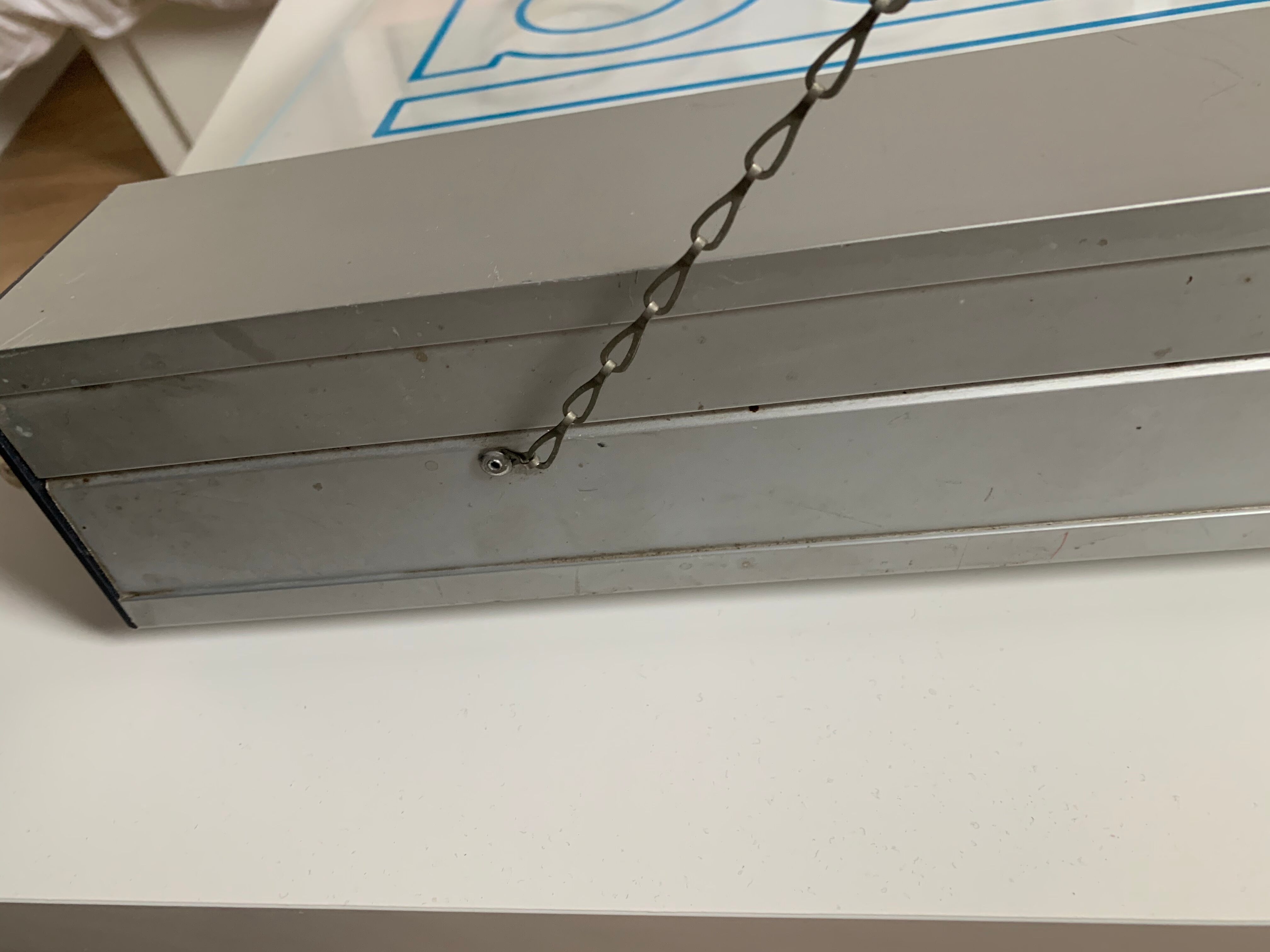 Illuminated vintage advertising sign