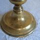 Ancient brass lamp with its youthd shade motifs farm animals