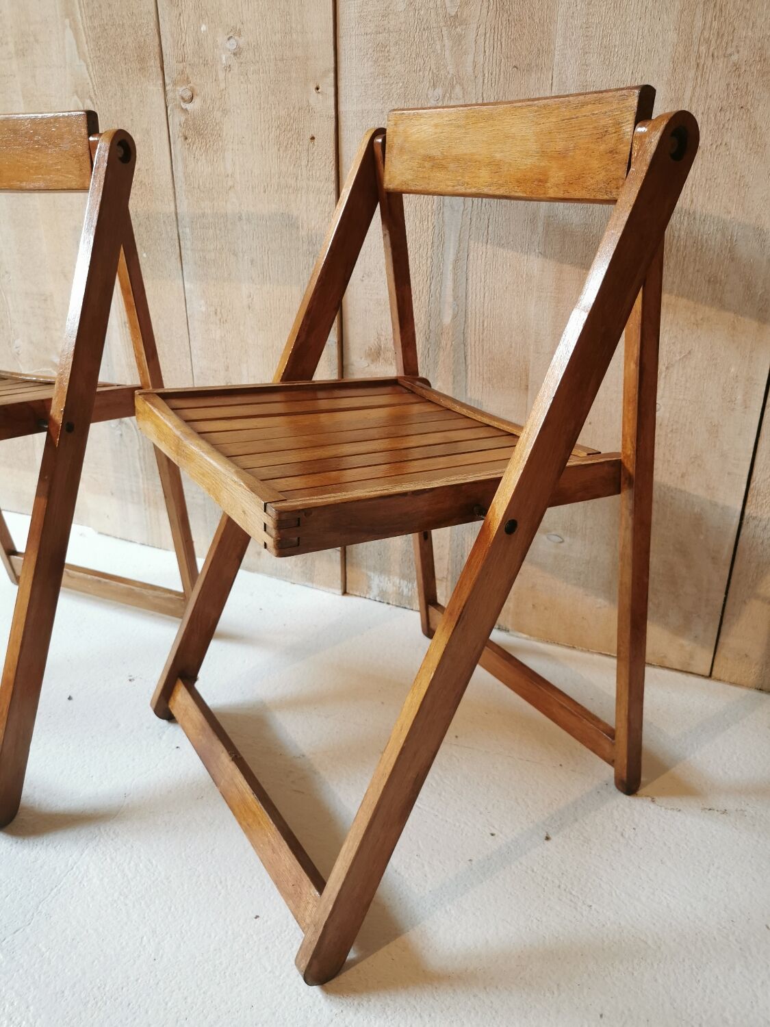 Pair of folding chairs