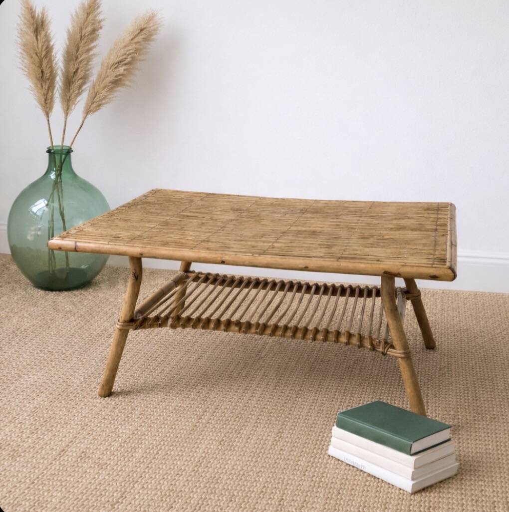 Rattan coffee table
