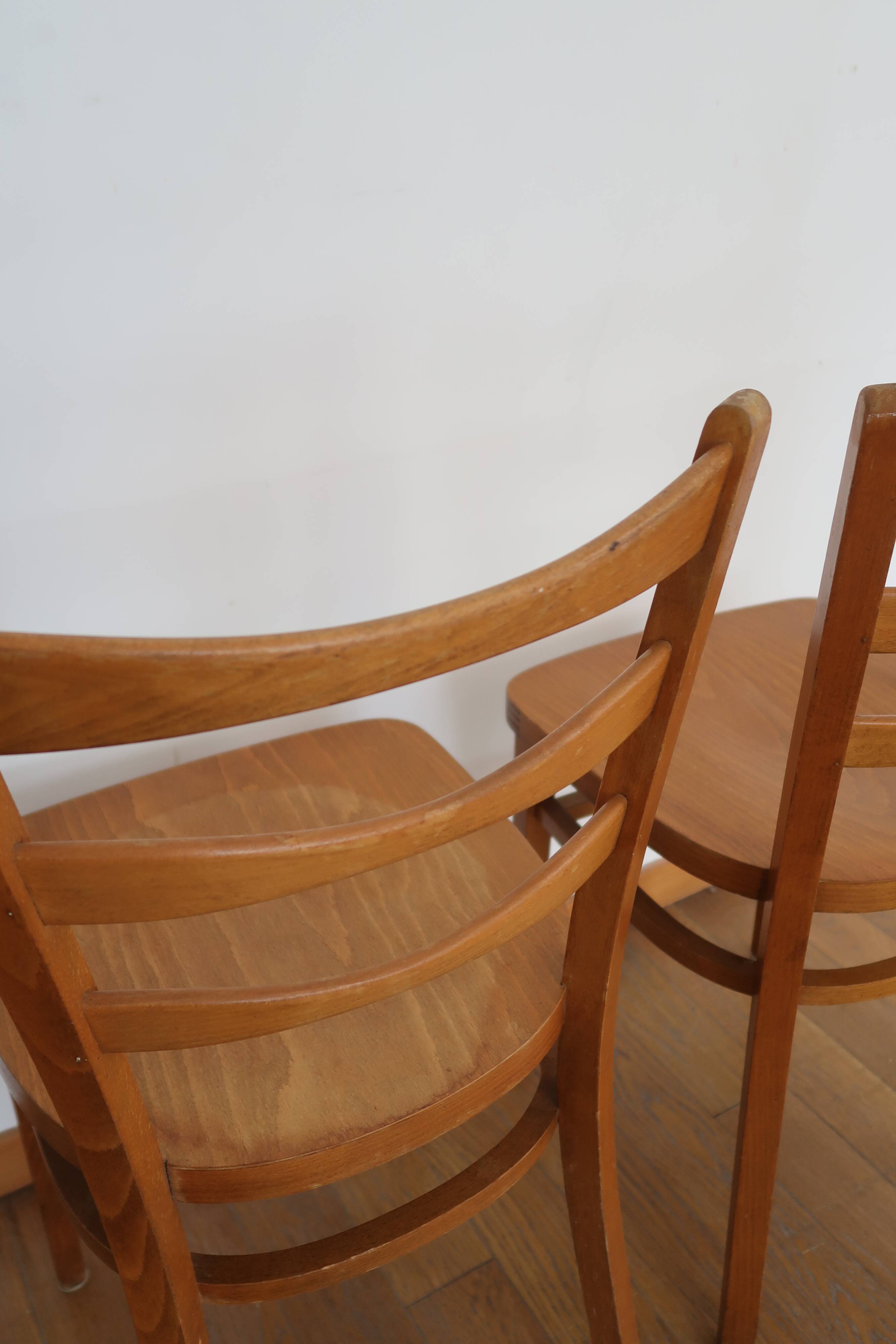 Paire de chaises bistrot scandinaves