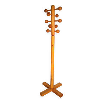 Coat rack in pine style les arcs 1960