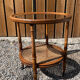 Chariot vintage en bois rotin