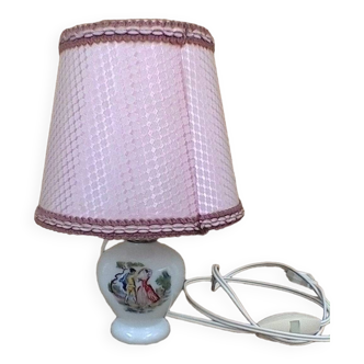 Opaline bedside lamp, vintage.