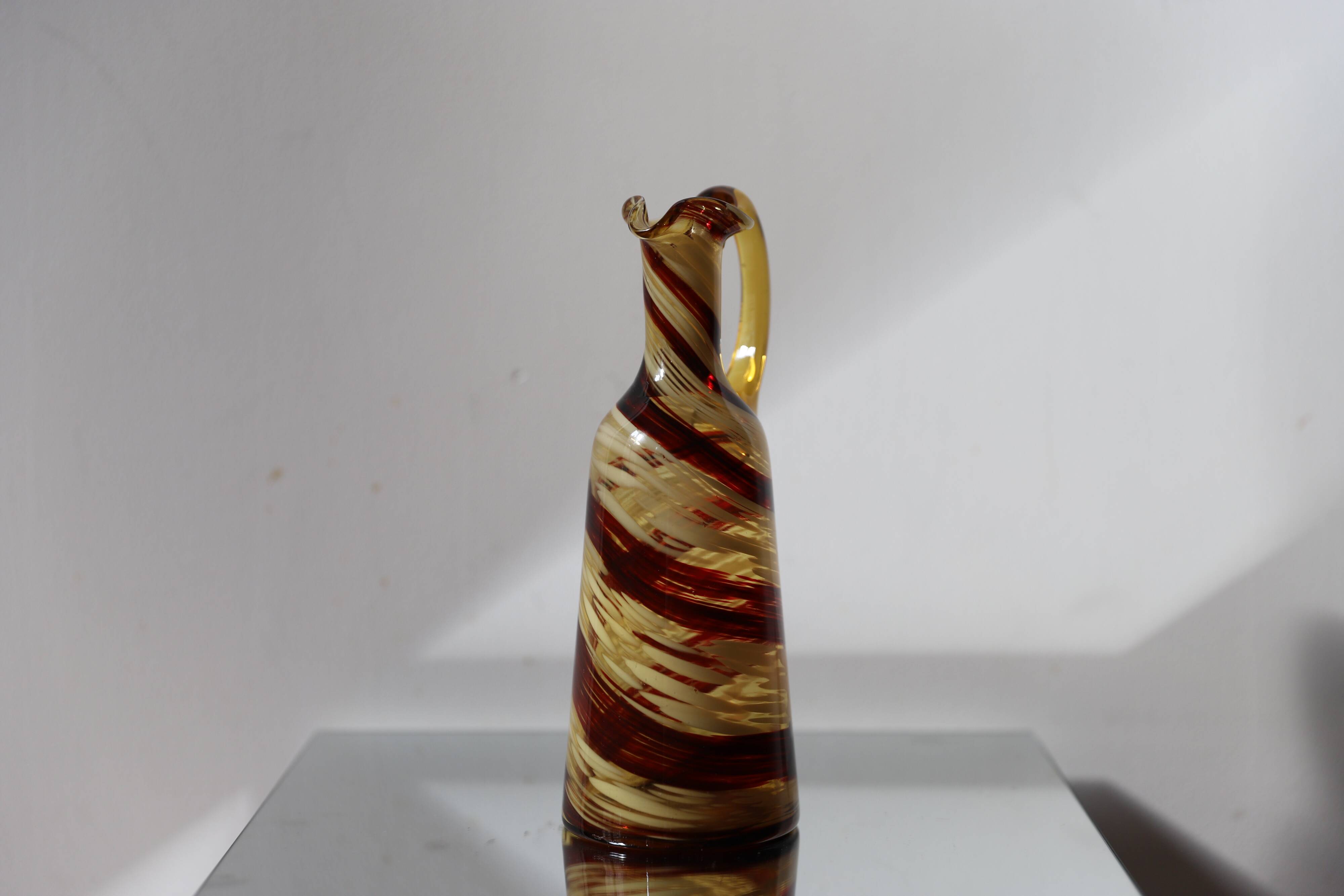 Two-tone Murano carafe