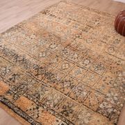 Peach Vintage Moroccan Rug 210 x 270 cm, Berber Wool Rug, Handmade Boho Rug