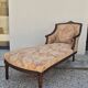 Chaise longue decorated with butterflies in Louis XVI style from the Napoleon III period