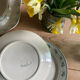 Set of 6 old flat plates, Alexandra iron earth model