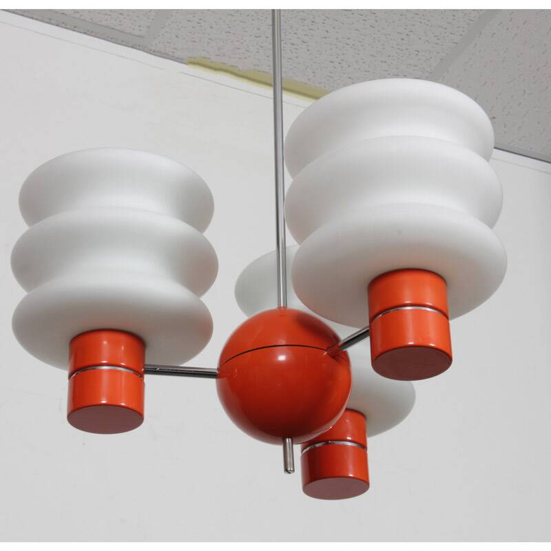 Suspension en verre éditée par Napako vers 1970