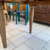 Art Deco Raw Solid Oak Table