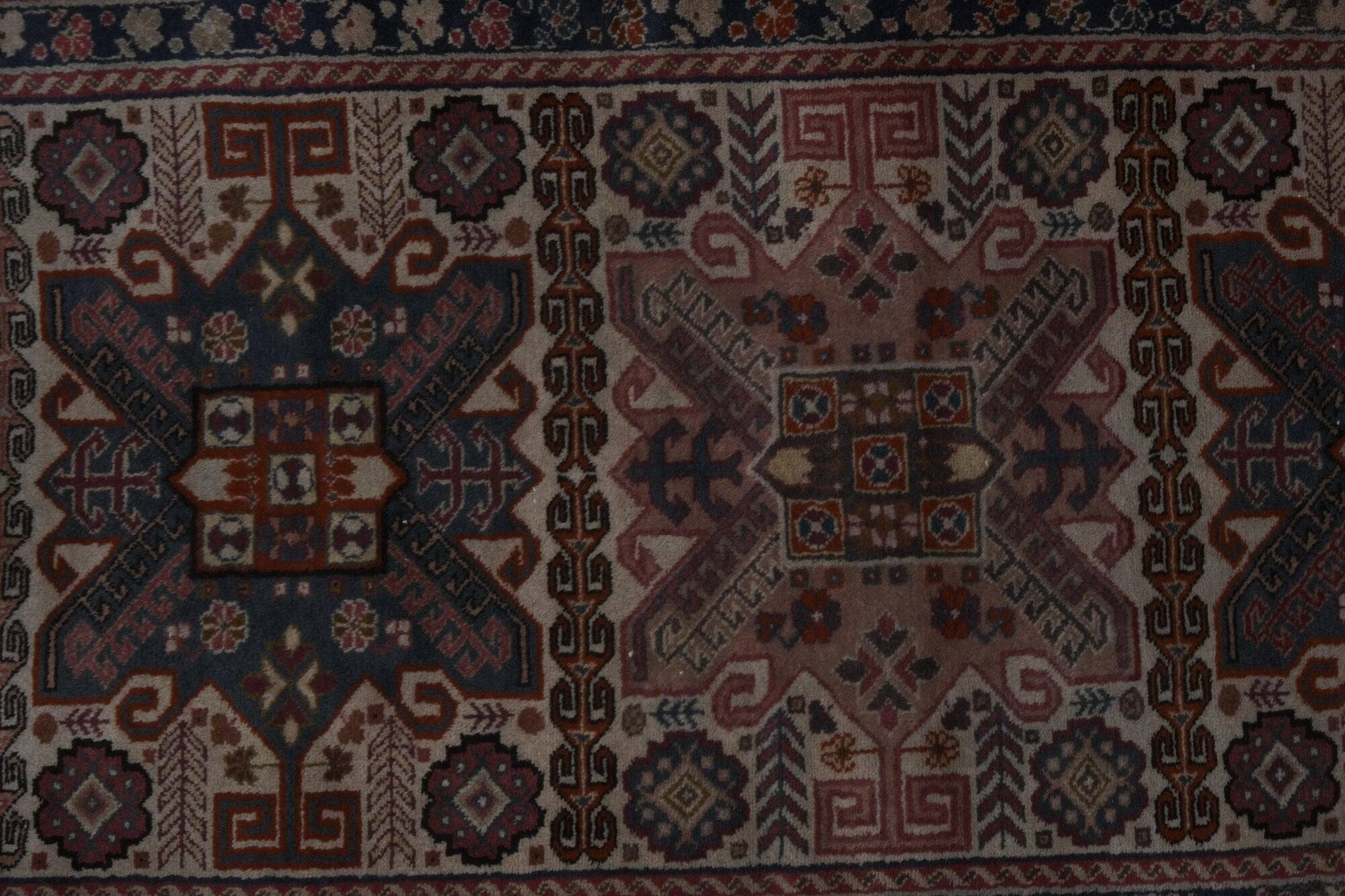 Vintage Turkish hallway rug 77x305 cm