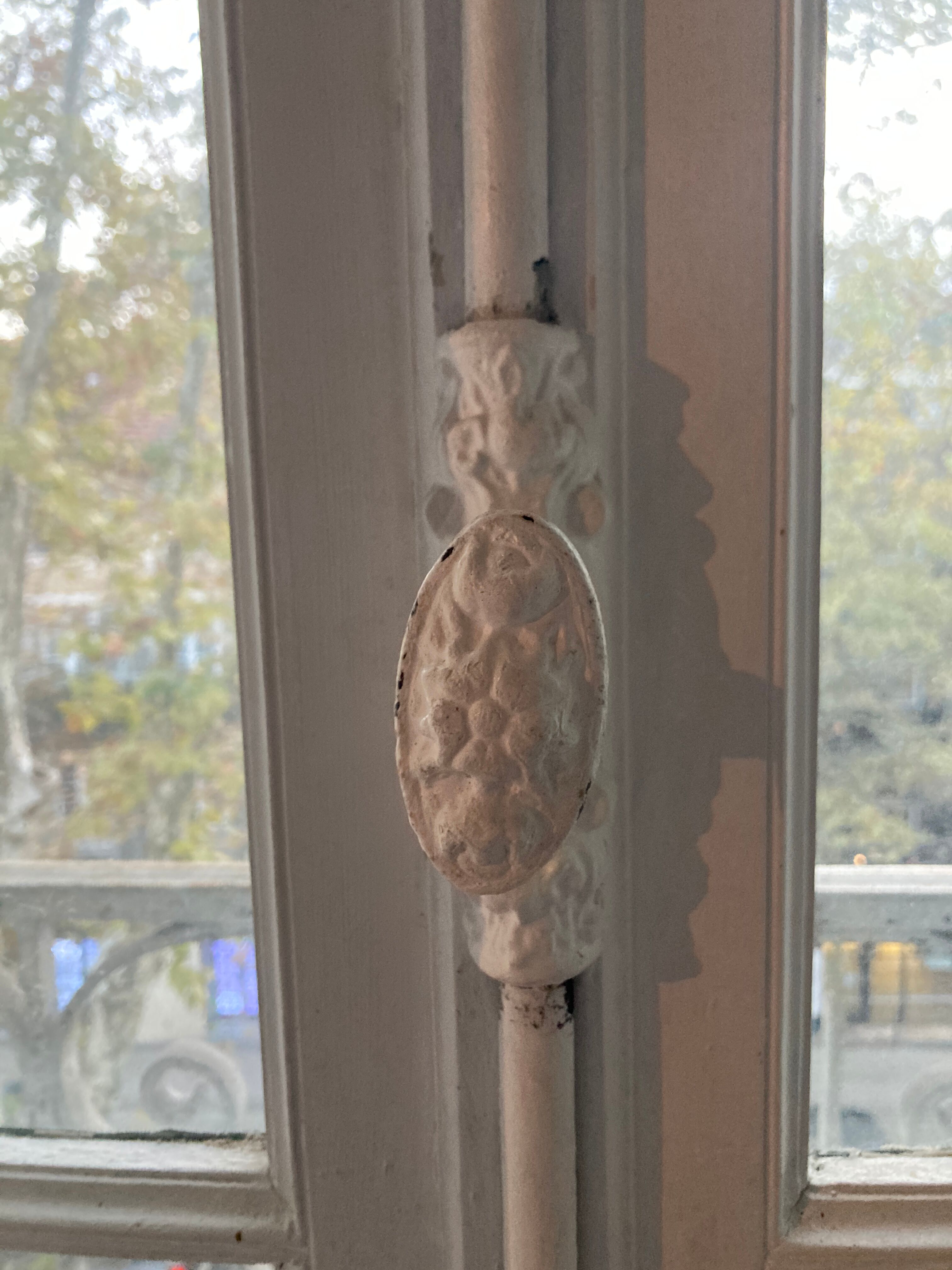 Window with interior shutters