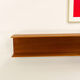 Mid-Century Modern Teak wall-mounted shelf by Walter Wirz for Wilhelm Renz, 200cm, 1960s