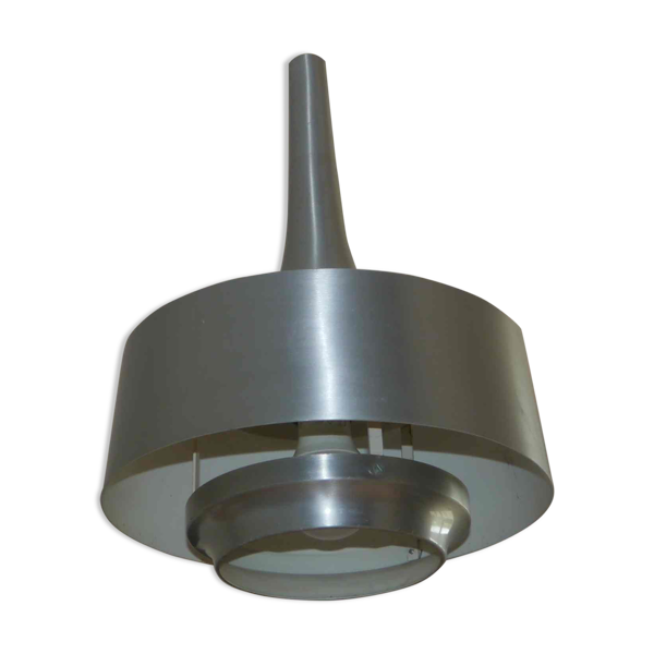Suspension années 70's style scandinave en aluminium brossé