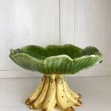 Banana majolica serving dish