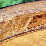 4 curved wooden bistro chairs early twentieth