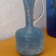 Blue glass carafe