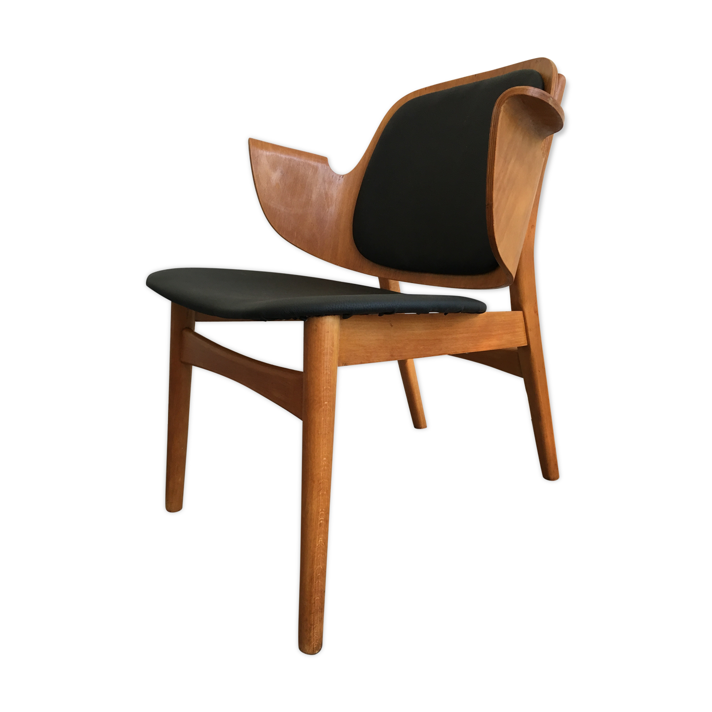 Hans Olsen lounge chair model 107 for Bramin, Denmark, 1950 's