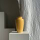 Vase jaune oblong années 90 H26