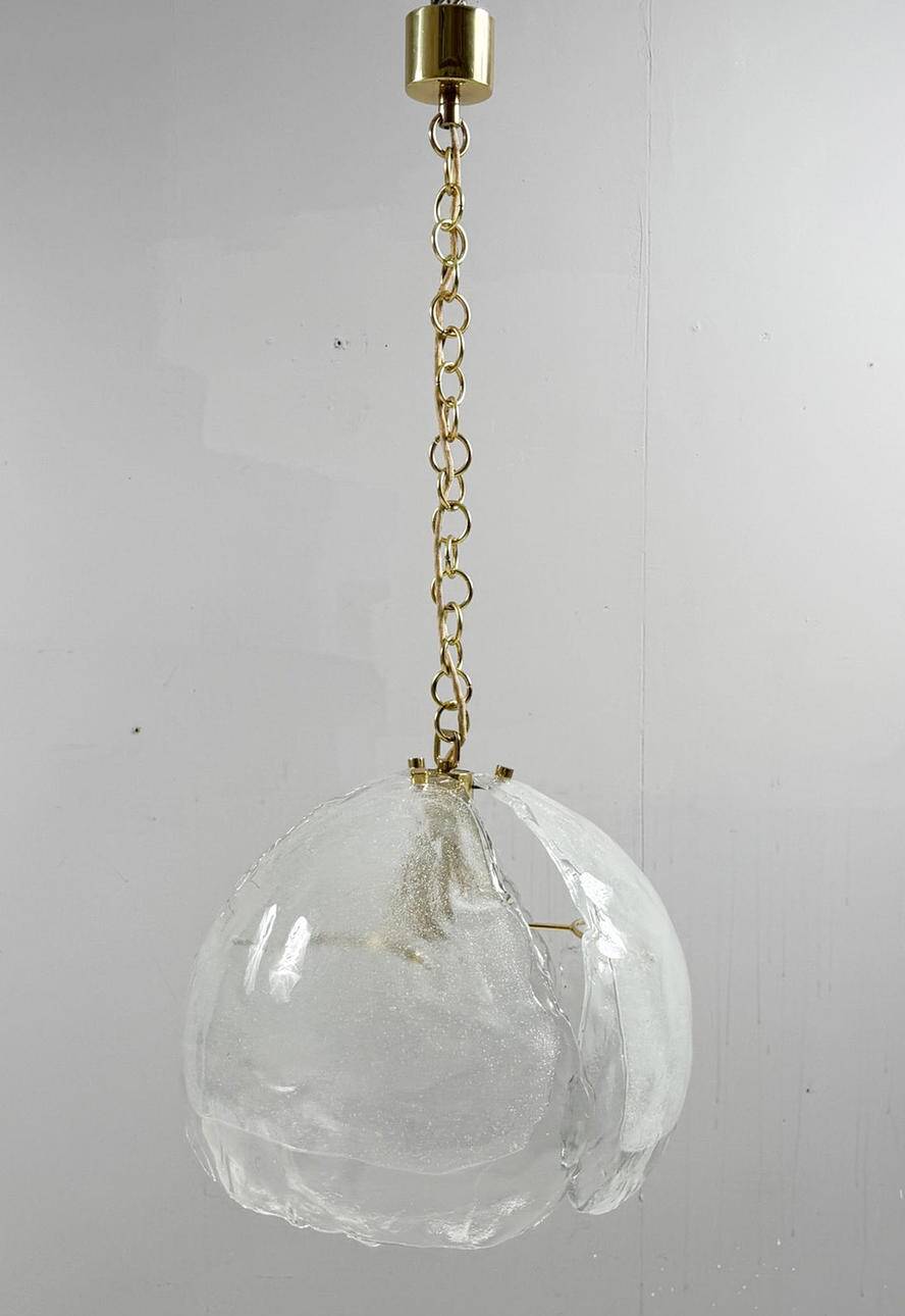 Kaiser Leuchten. Ceiling lamp/pendant lamp, Murano glass, Germany, 1960s.