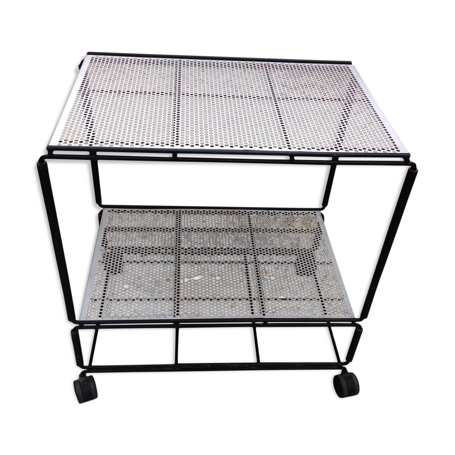 Perforated iron rolling table