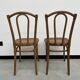 Duo de chaises bistrot anciennes Thonet avec estampille
