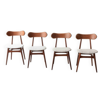 Set of 4 dining chairs 'Kastrup' by Louis Van Teeffelen, 1960's