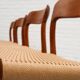 Niels Möller Model 75 Paper Cord Dining Chairs