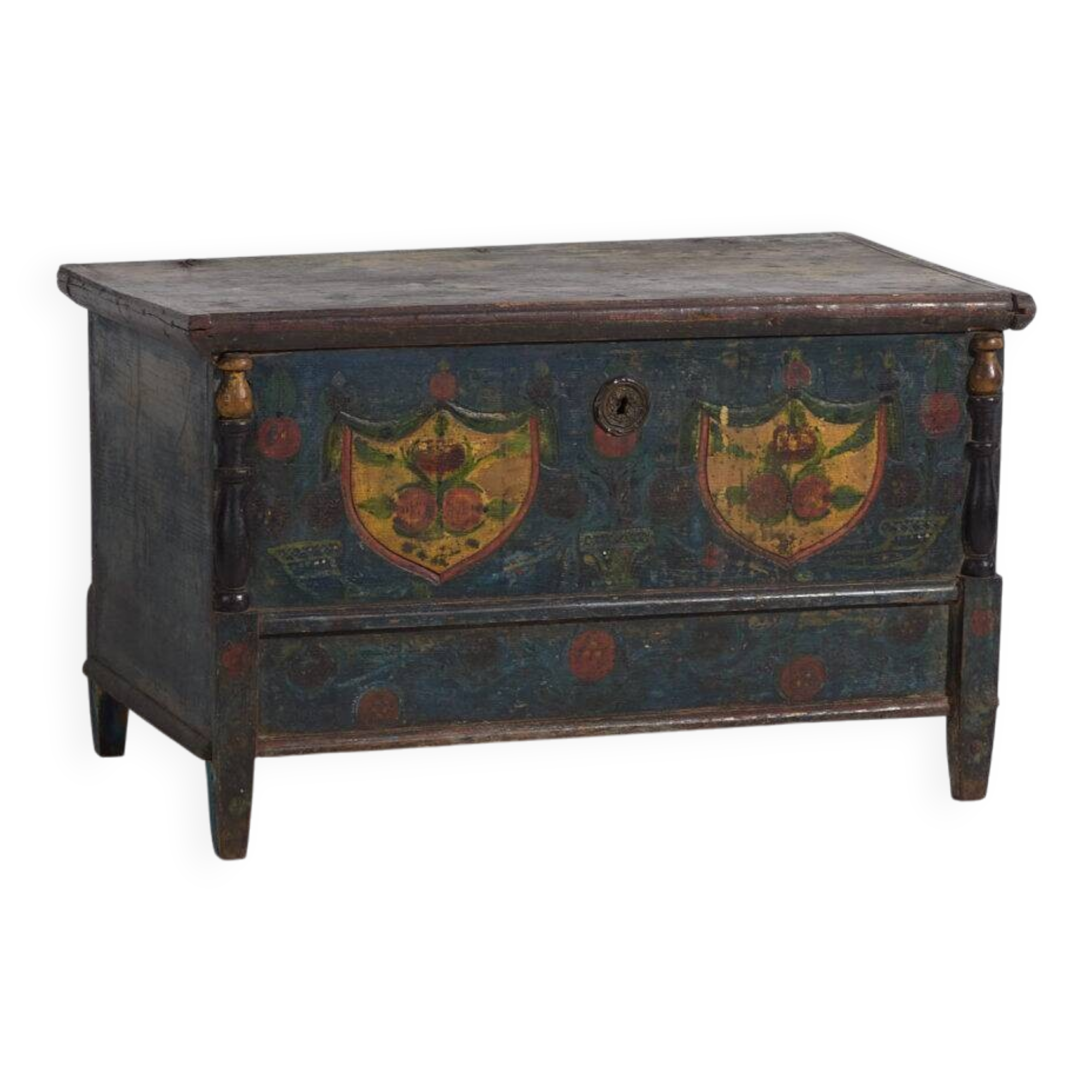 Old hand-painted mallet – Central Europe (circa 1850)