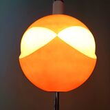 Space Age Orange and White Opaline Glass Pendant, Italy
