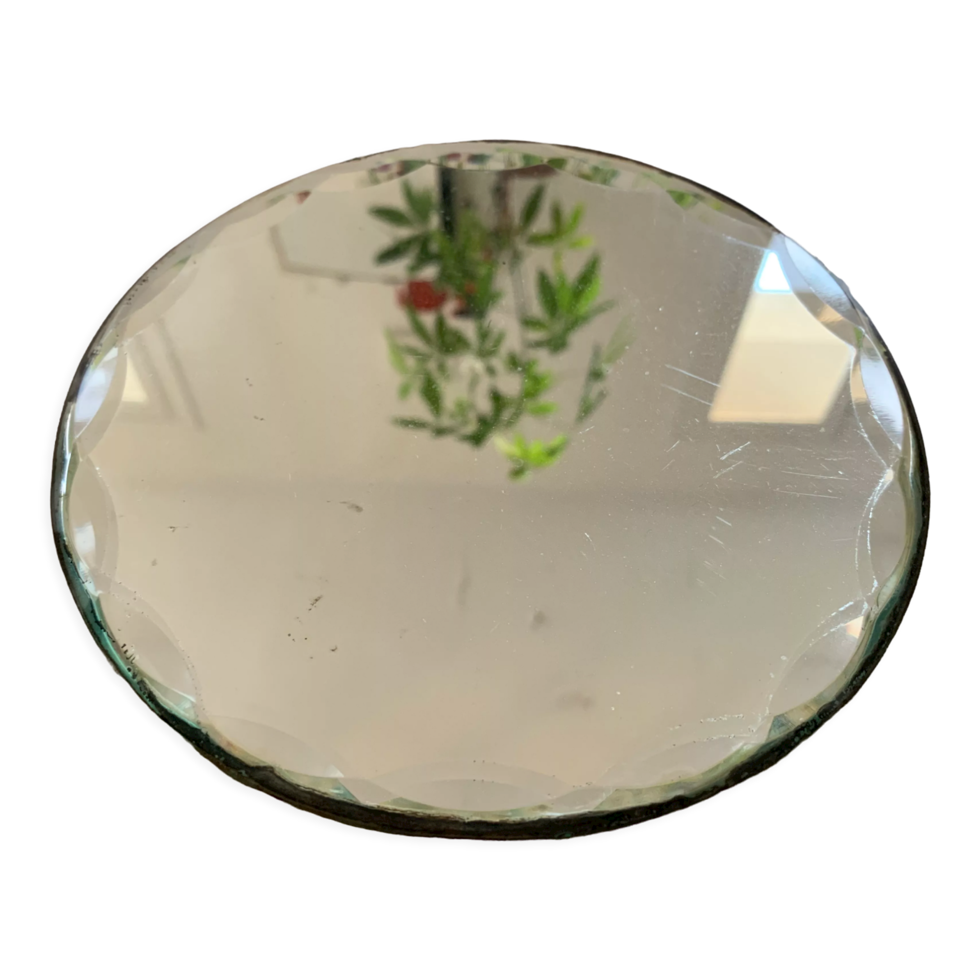 Beveled table mirror D18cm