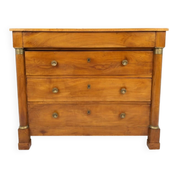 Empire style chest of drawers in cherry wood