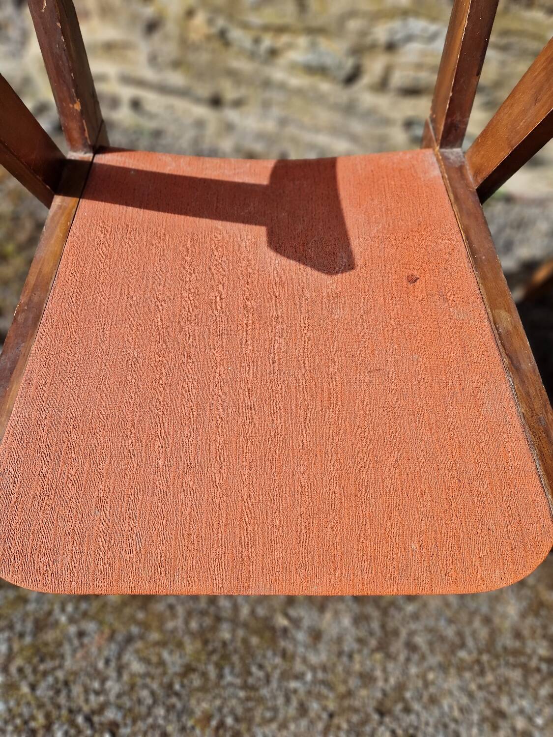 Set of 3 bridge armchairs with compass legs from the 50s/60s