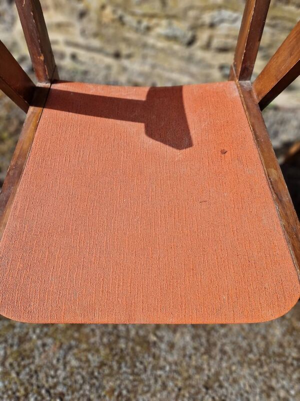 Lot de 3 fauteuils bridge à pieds compas années 50/60