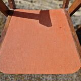 Set of 3 bridge armchairs with compass legs from the 50s/60s