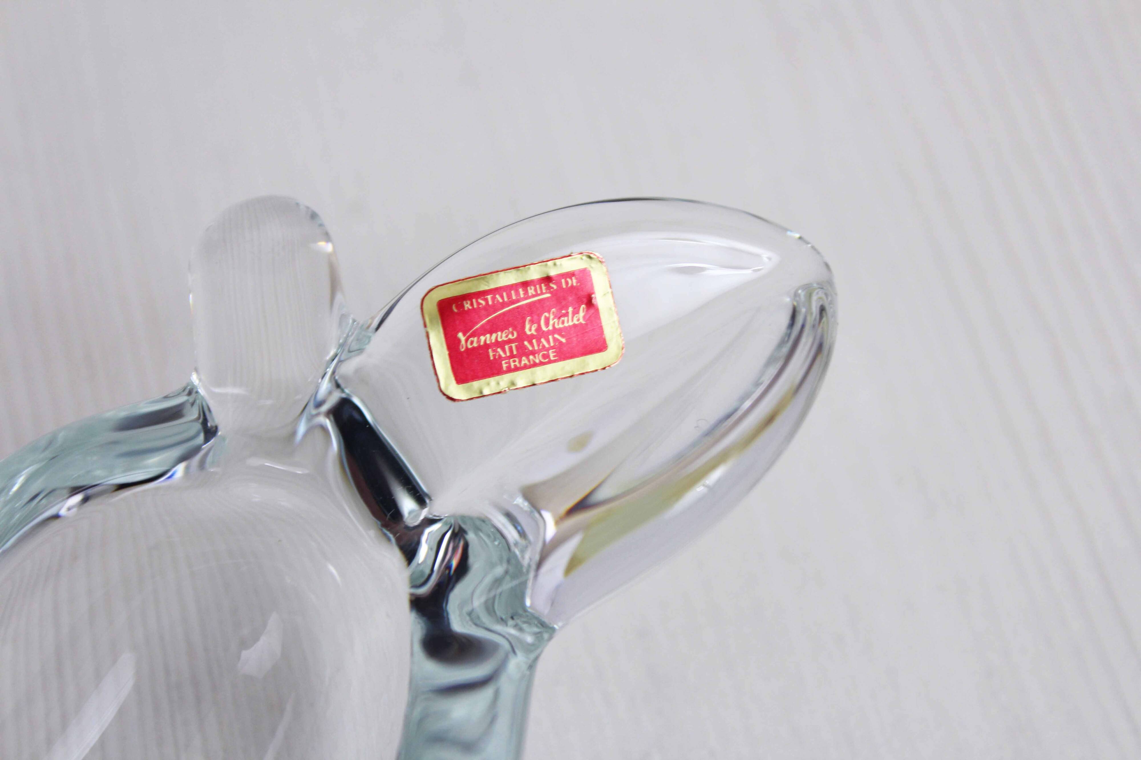 Empty crystal pear pocket ashtray