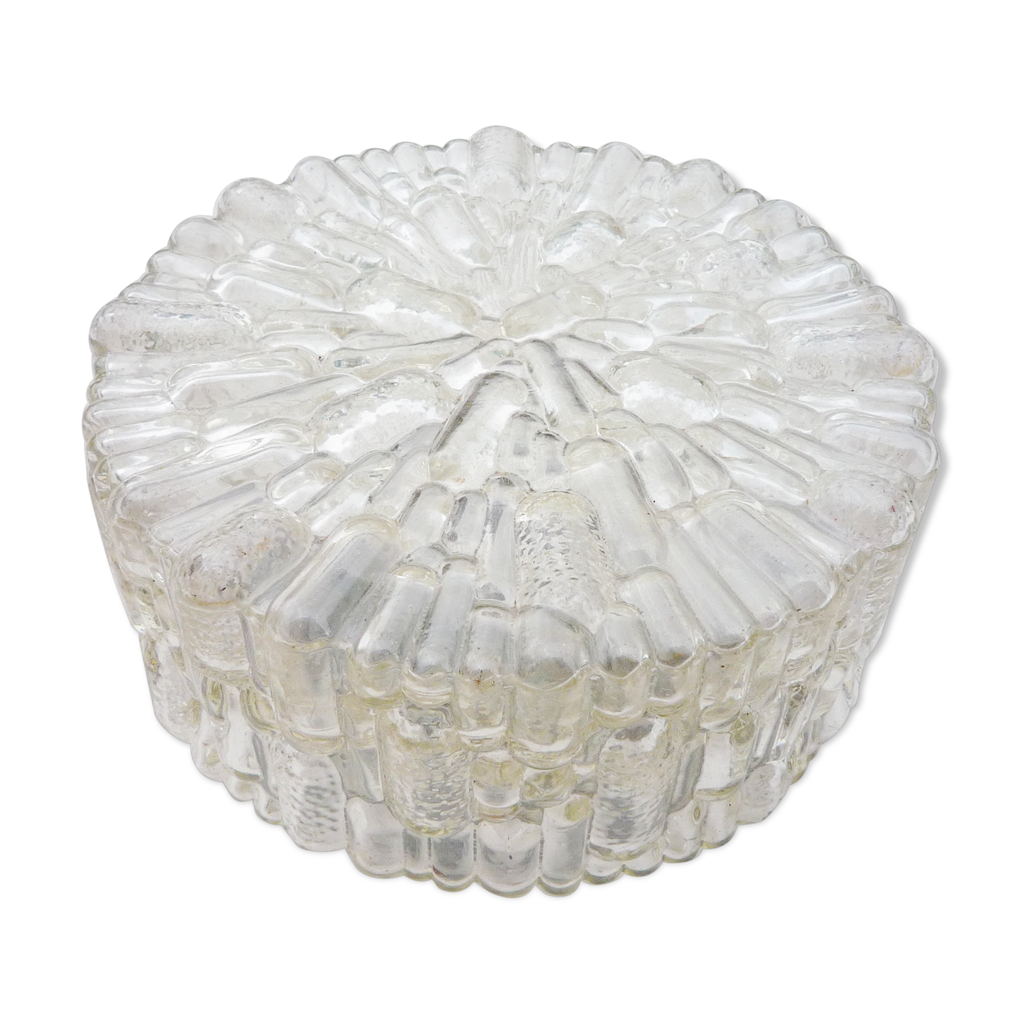 Glass wall lamp, vintage 70s