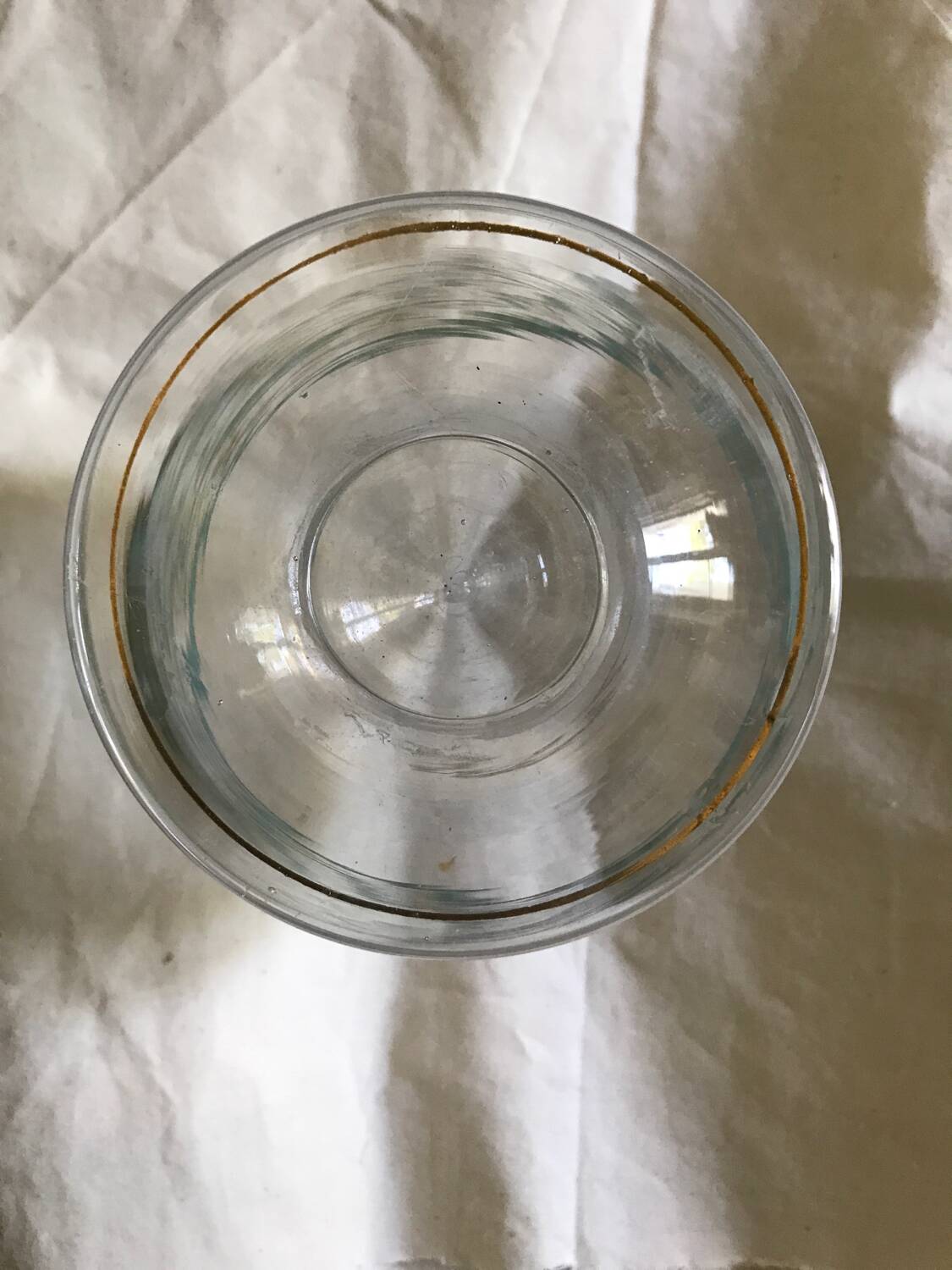 Art Deco carafe with gold trim