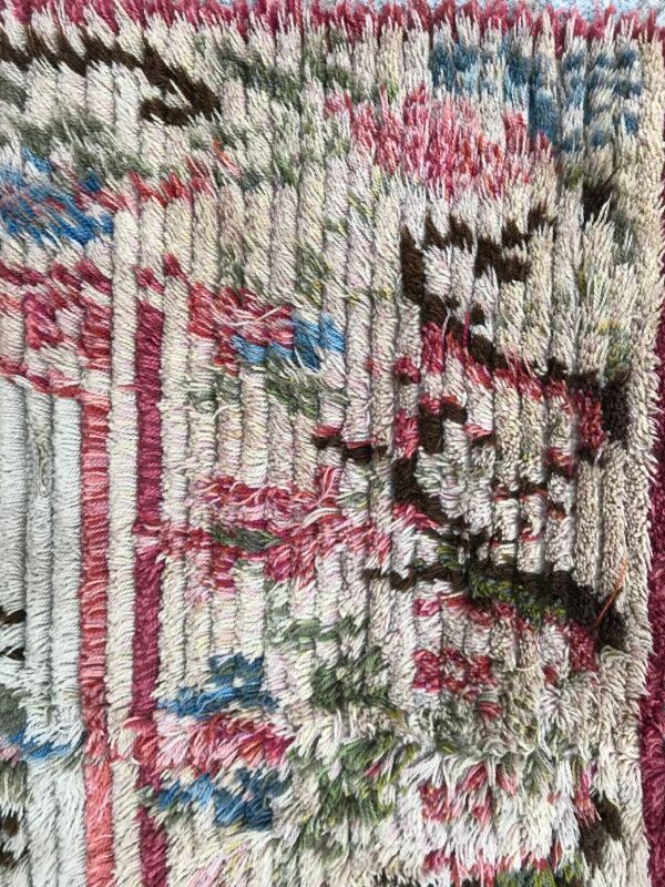 100 X 258 CM hand made Swedish former hallway carpet