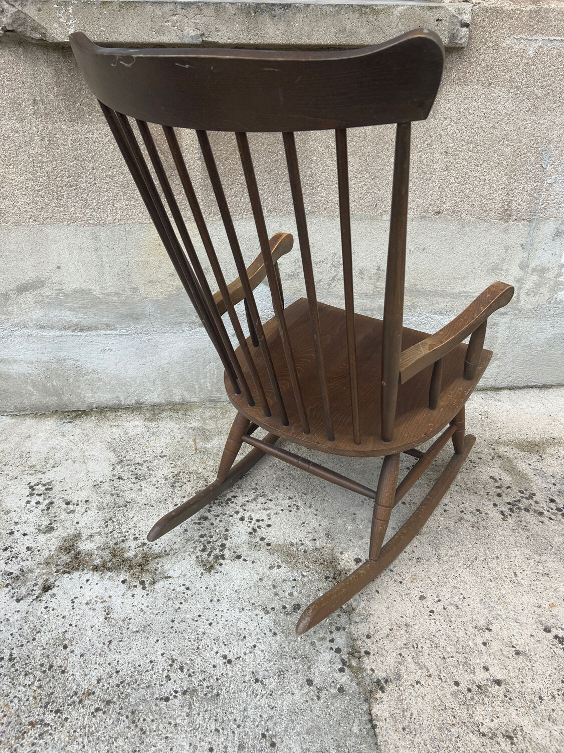Wooden rocking chair