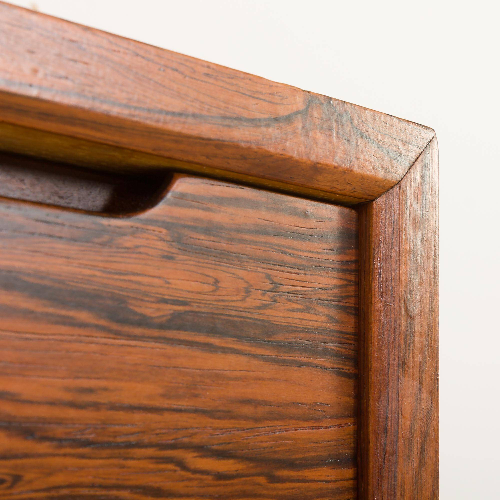 Scandinavian minimalist rosewood chest